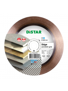 Front view of the DIAMOND BLADE 1A1R 10 inch EDGE for precision tile cutting.