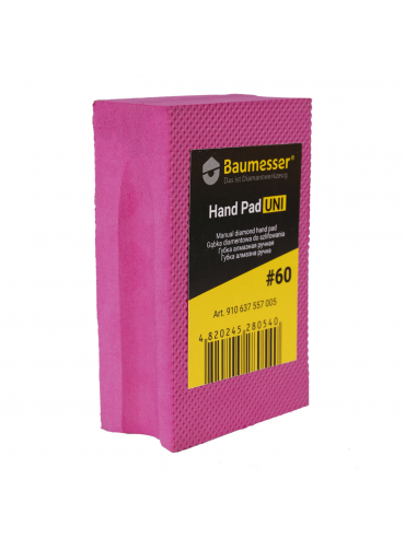HAND PAD UNI #60 – Diamond Grinding Sponge for Tile Finishing