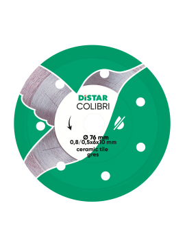 Distar Colibri 3 inch diamond blade for ultra-precise ceramic and porcelain cutting